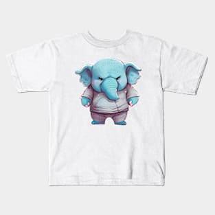 Elephant Cute Adorable Humorous Illustration Kids T-Shirt